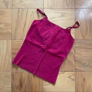 Dark red tank top